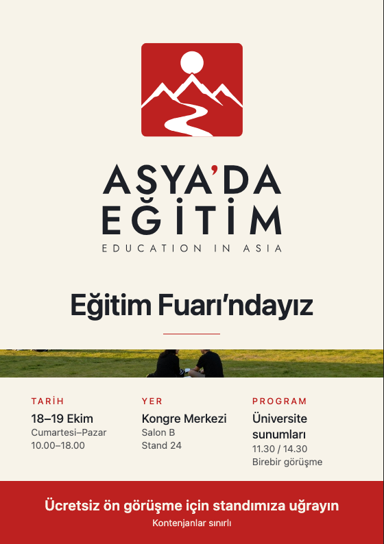 Eğitim fuarı el ilanı prototipi